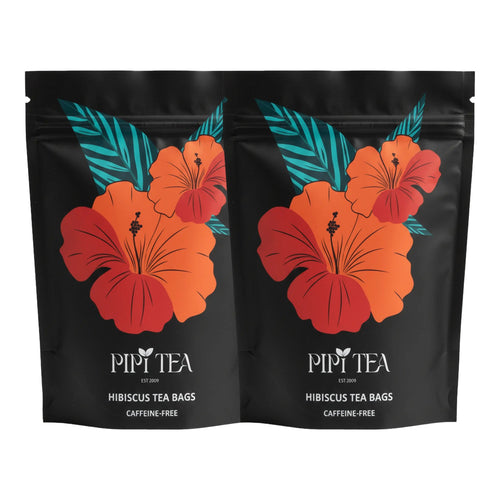 Deux paquets d'infusion d'hibiscus