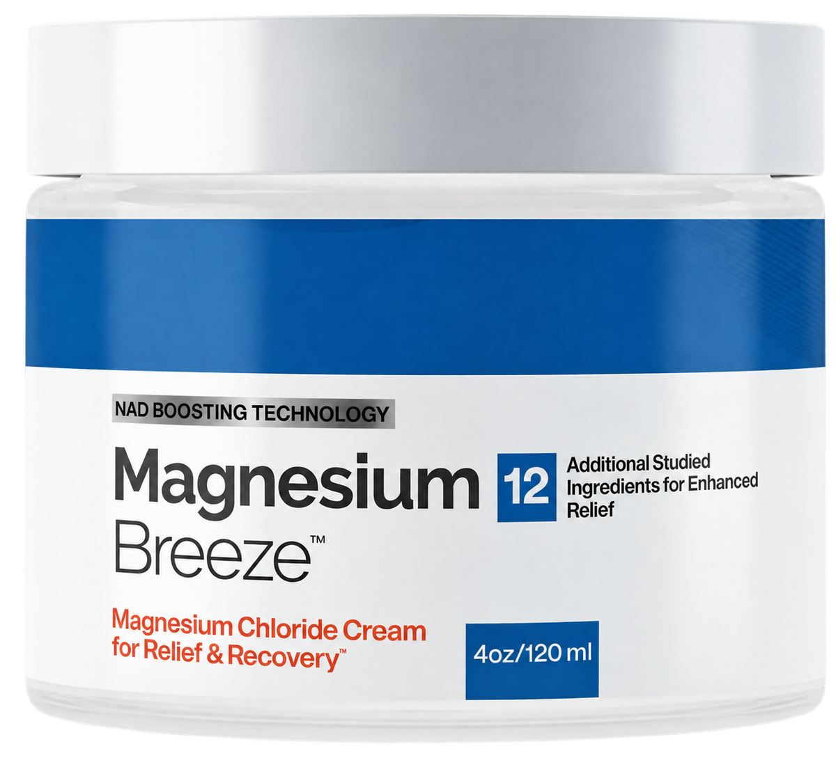 Pot de crème topique Magnesium Breeze de 120 ml